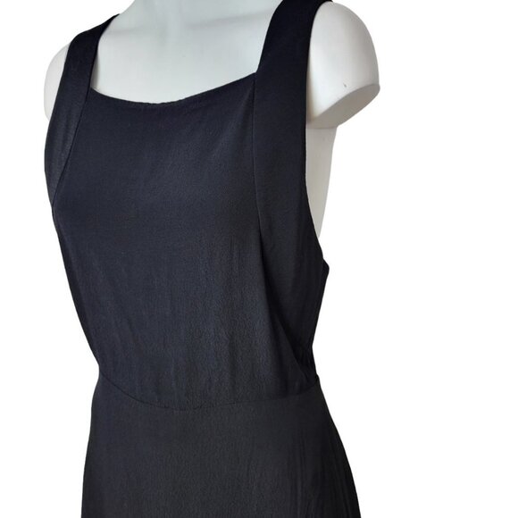 Aritzia Wilfred  Vourette Mini Dress Size 4 Black Crepe - Picture 3 of 8